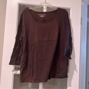 Jessica London brown long sleeve T-shirt women’s XL.